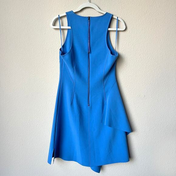 Elizabeth and James Blue Hattie Ruffle Mini Dress Size 10 - Picture 4 of 7